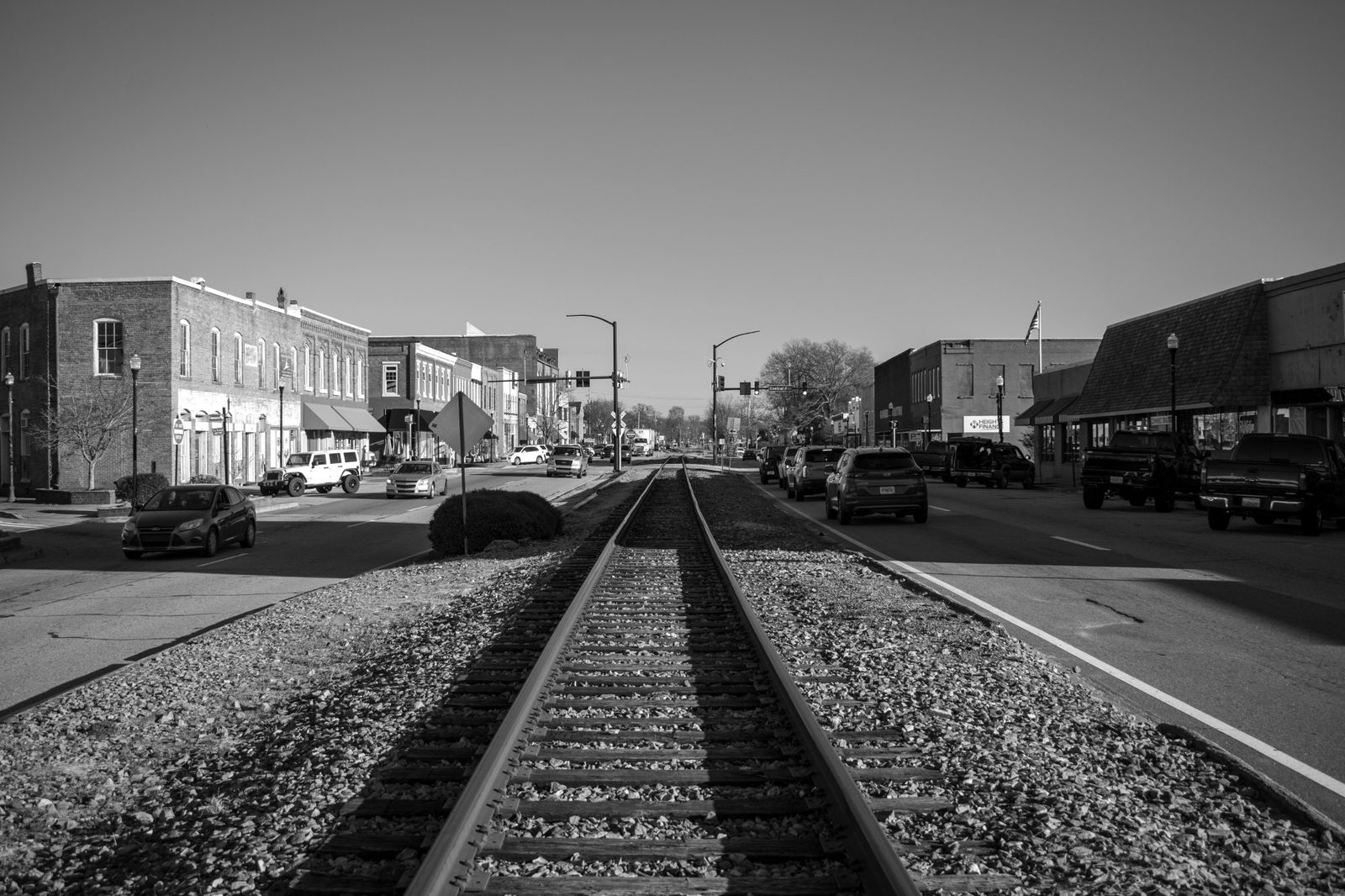 Demolition site by river