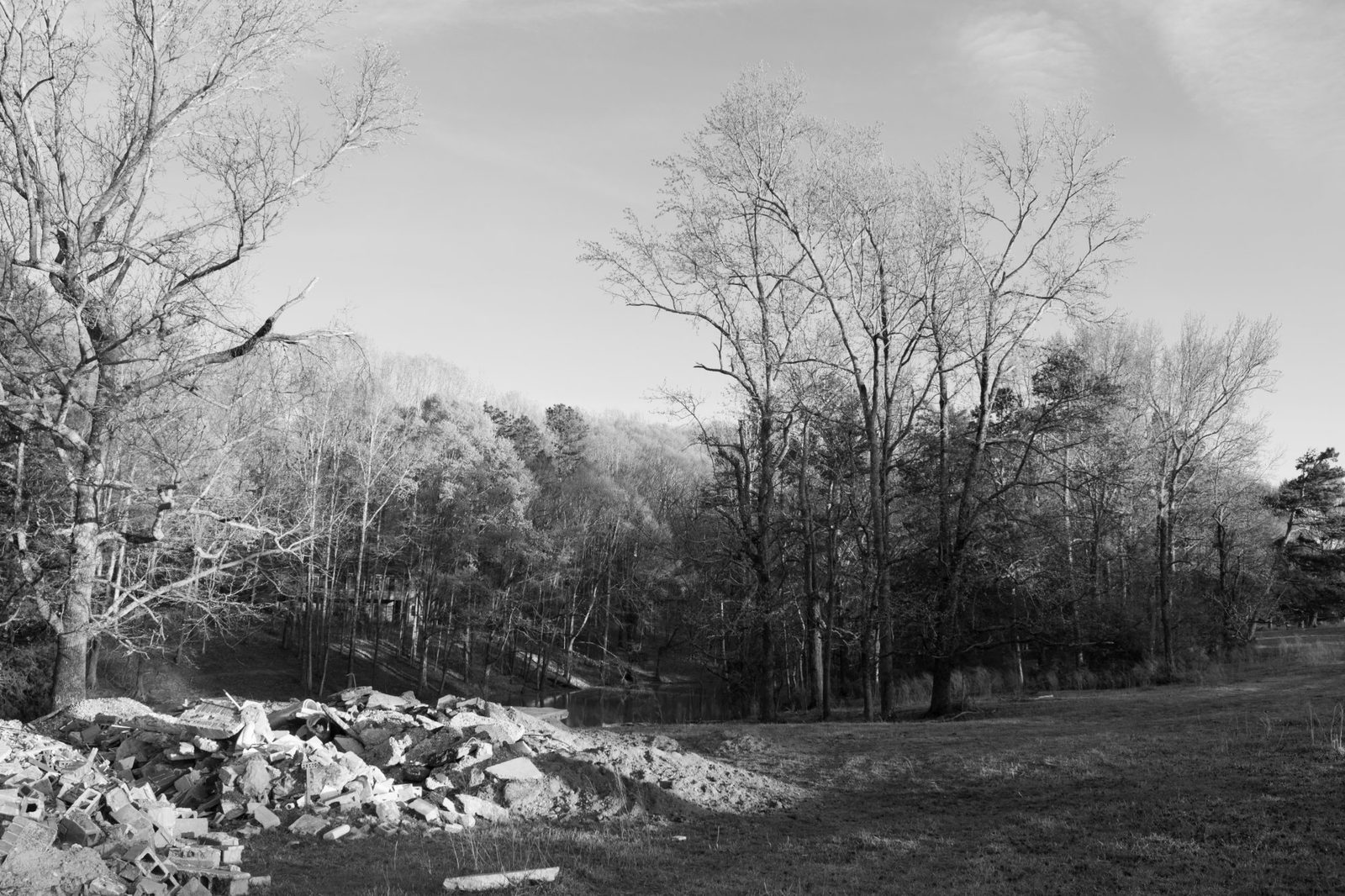 Railroad tracks downtown